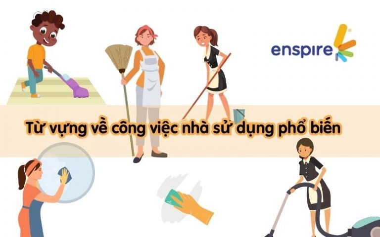 từ vựng về công việc nhà