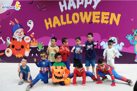 ENSPIRE KHỞI ĐỘNG MÙA HALLOWEEN CÙNG TRƯỜNG MẦM NON HOA THỦY TIÊN CẦU GIẤY  2