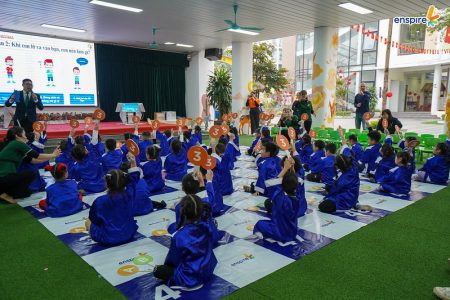 Tỏa sáng tài năng tiếng Anh cùng Enspire tại Trường MN Nhật Tân 7