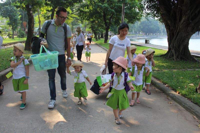 Học sinh Trường Mầm non Eduplay Garden vui đùa trong chuyến đi chơi