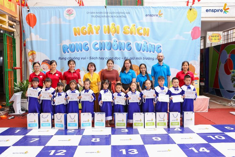 TỎA SÁNG TÀI NĂNG TIẾNG ANH CÙNG ENSPIRE TẠI TRƯỜNG MẦN NON HOA HỒNG- HOÀNG MAI 27