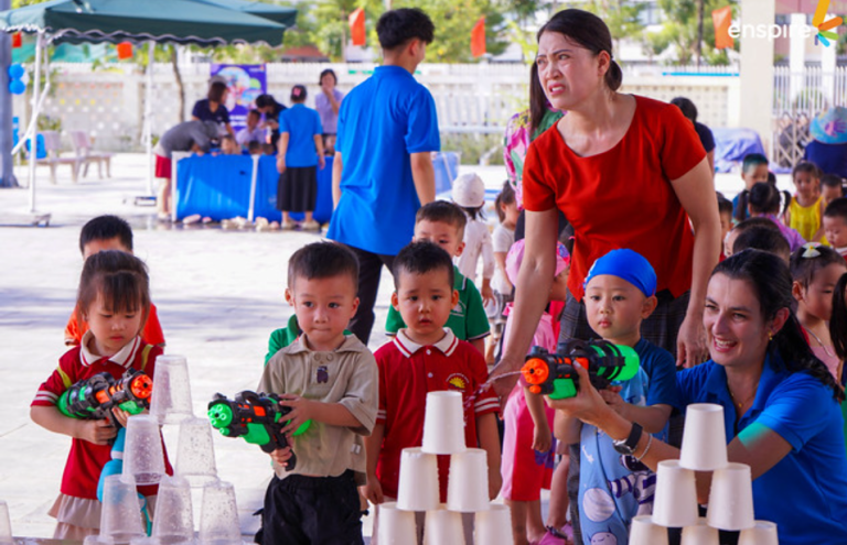 🌈 LỄ HỘI NƯỚC RỰC RỠ – NGẬP TRÀN NIỀM VUI CÙNG TRUNG TÂM ANH NGỮ ENSPIRE TẠI MẦM NON TRUNG OAI! 🌈 2