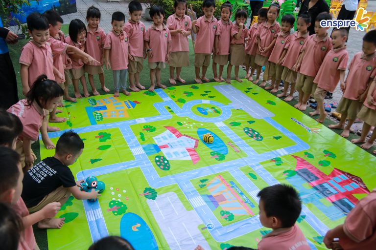Trường Mầm non Ngọc Thụy bùng nổ với sự kiện Ngày hội Tiếng Anh & Công nghệ cùng Enspire 1