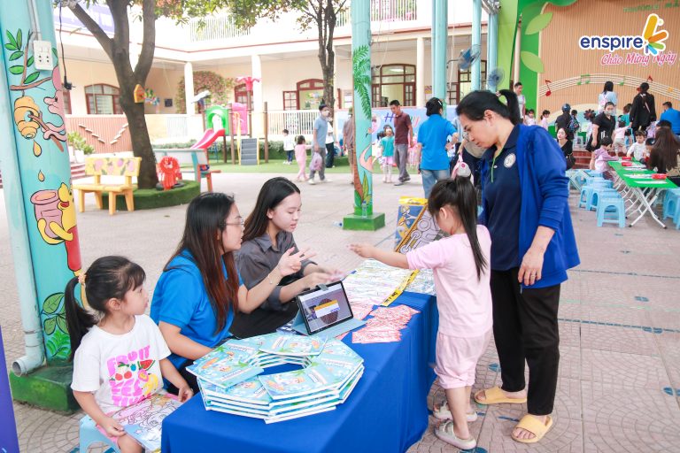 🌟 NGÀY HỘI TIẾNG ANH MẦM NON PHÙNG KHOANG – KHÁM PHÁ MIỀN ĐẤT ENSPIRE 🌈 6