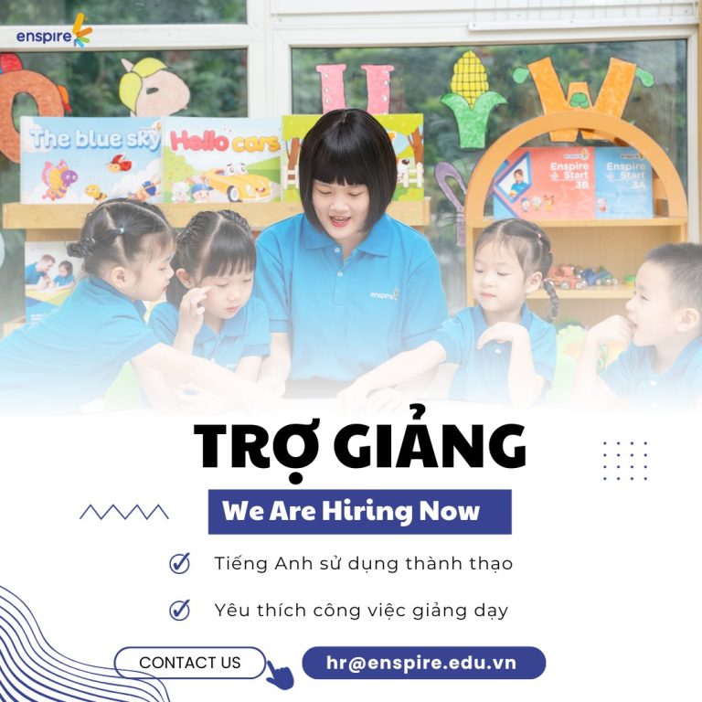 ỨNG TUYỂN VỊ TRÍ TRỢ GIẢNG TIẾNG ANH PARTTIME 1