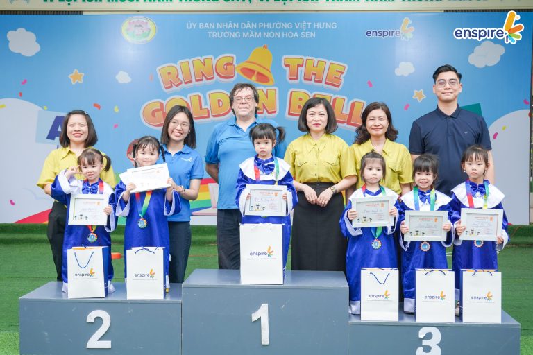 ENSPIRE ENGLISH GOLDEN BELL – HÀNH TRÌNH TỎA SÁNG CỦA NHỮNG NHÀ VÔ ĐỊCH NHÍ TẠI TRƯỜNG MẦM NON HOA SEN 5 ENSPIRE ENGLISH GOLDEN BELL – HÀNH TRÌNH TỎA SÁNG CỦA NHỮNG NHÀ VÔ ĐỊCH NHÍ TẠI TRƯỜNG MẦM NON HOA SEN 5