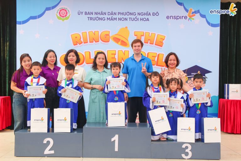 Vinh danh các bé xuất sắc trong cuộc thi tiếng Anh mầm non Enspire 2025 – 2026 tại Trường Mầm non Tuổi Hoa 