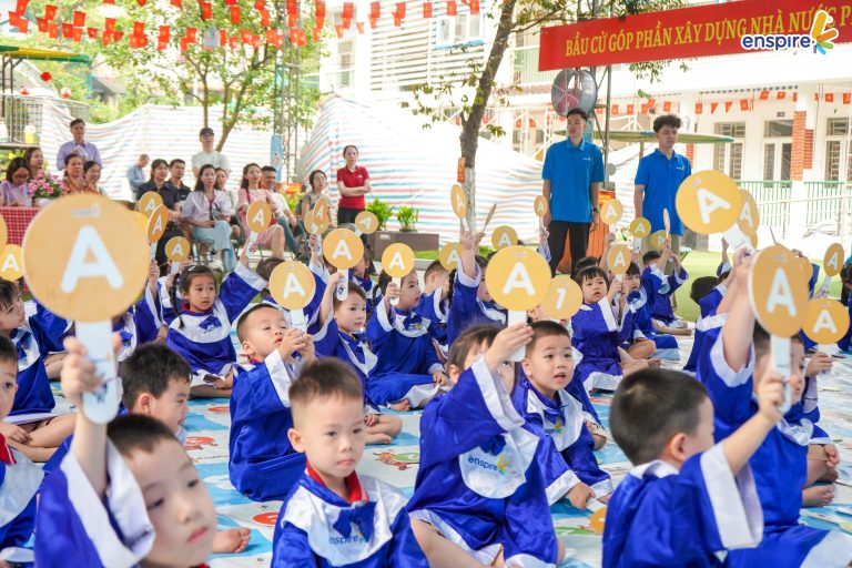 Tỏa sáng tài năng tiếng Anh cùng Enspire 2026 phần thi Rung chuông vàng cho trẻ mầm non