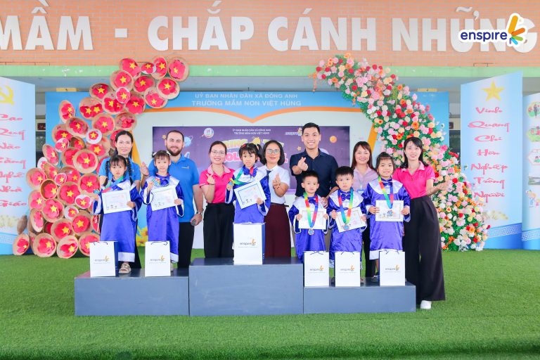 tỏa sáng tài năng tiếng Anh cùng Enspire 2026 tại Trường Mầm non Việt Hùng – lễ trao giải