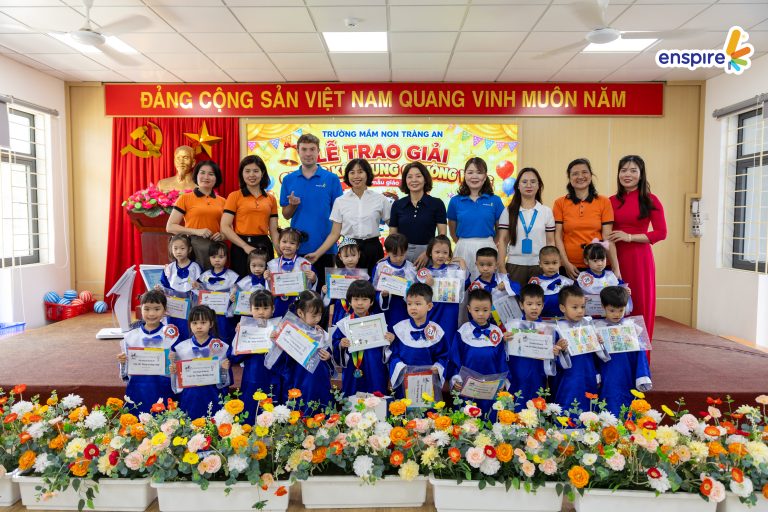 BÉ THÔNG THÁI CÙNG ENSPIRE 2026 TẠI TRƯỜNG MẦM NON TRÀNG AN – HÀNH TRÌNH KHÁM PHÁ TIẾNG ANH BẤT TẬN CỦA CÁC BÉ 3