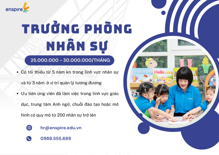 ENSPIRE - TUYỂN DỤNG TRƯỞNG PHÒNG NHÂN SỰ (UPTO 30.000.000++/THÁNG) 3